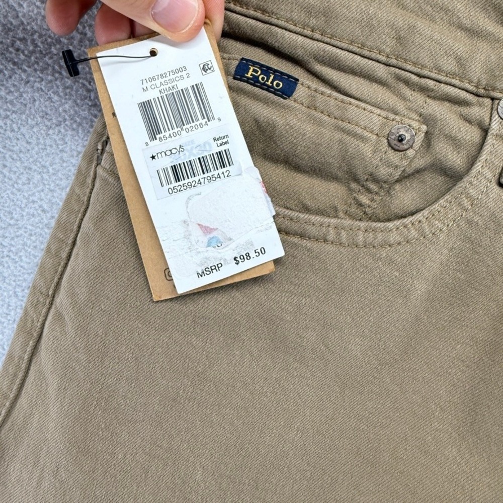 Ralph Lauren Jeans Mens 30x30 Brown Hampton Relaxed Straight Denim Cotton NEW - Picture 4 of 6